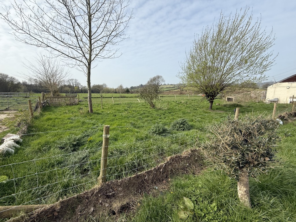 Lot: 144 - DETACHED COTTAGE WITH OUTBUILDING AND STABLES ON A SITE MEASURING OVER SIX ACRES - Paddocks and land